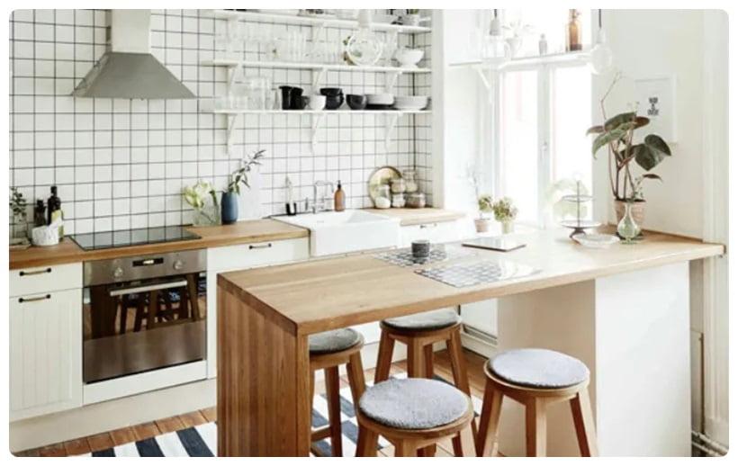 Desain Mini Bar Dapur Tembok