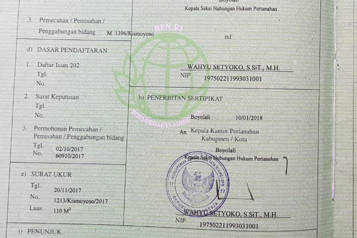 Status Kepemilikan Tanah