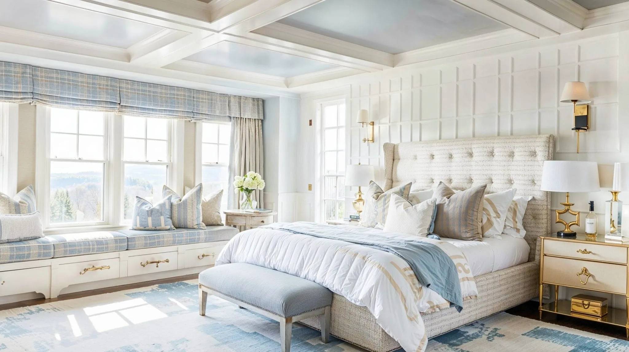 10 Inspirasi Molding Dinding Ruang Tamu yang Bikin Interior Makin Elegan 9 Aksen Dinding Satu Sisi
