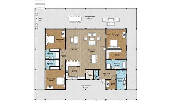 Denah Rumah Minimalis 3 Kamar yang Bikin Betah di Rumah