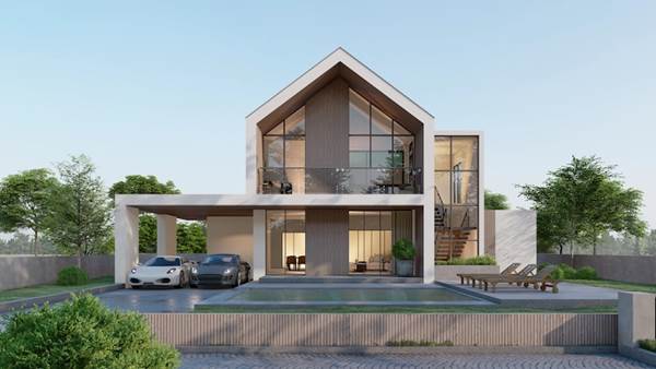Desain Rumah 2 Lantai Minimalis Gaya Skandinavia Desain Rumah 2 Lantai Minimalis Gaya Skandinavia