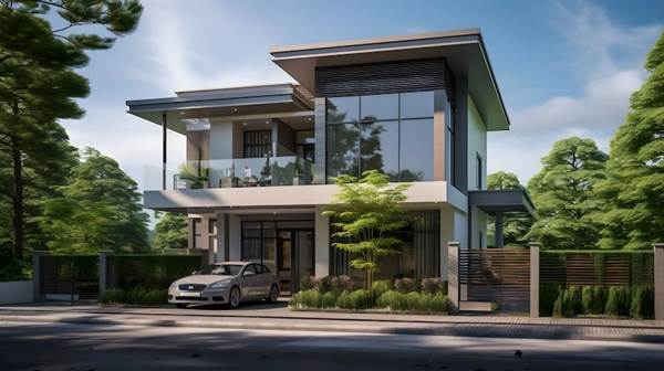 Desain Rumah 2 Lantai Minimalis dengan Garasi Desain Rumah 2 Lantai Minimalis dengan Garasi