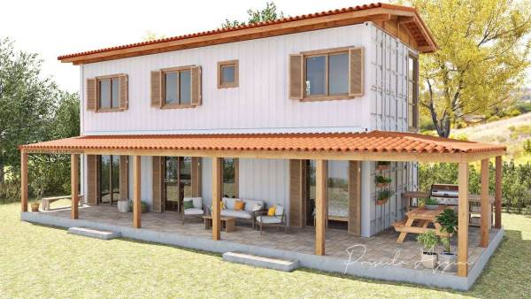 Desain Rumah Tingkat Minimalis Rumah Kontainer