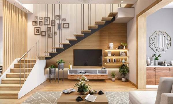 Desain Tangga Kayu Minimalis Untuk Hunian