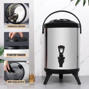 ES Dispenser Air Milk Tea Termos Milk Tea Dispenser Air Stainless Steel SUS304 Dispenser Prasmanan
