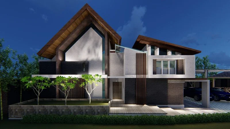 10 Gambar Desain Rumah Minimalis Modern yang Nyaman dan Bernilai Estetika Tinggi 4 Gambar Konsep Tropis Minimalis