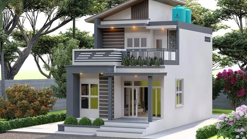 10 Gambar Rumah Minimalis Sederhana yang Nyaman dan Estetis 2 Gambar Rumah Kecil Sederhana di Kampung