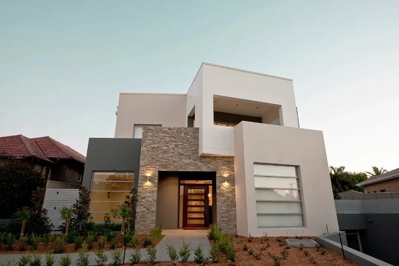 10 Gambar Desain Rumah Minimalis Modern yang Nyaman dan Bernilai Estetika Tinggi 3 Gambar Rumah Minimalis dengan Fasad Batu Alam