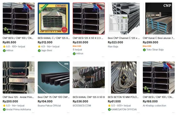 Harga Besi CNP 125 Terbaru di 2025