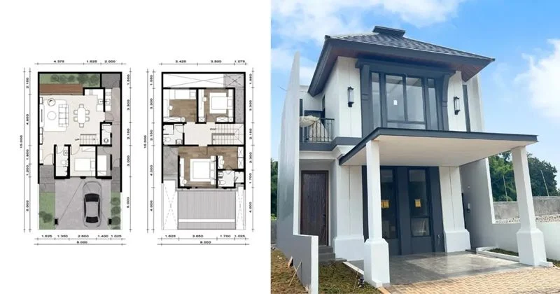 10 Gambar Rumah Minimalis Terbaru yang Elegan, dan Mudah Dirawat 6 Inspirasi Gambar Rumah Minimalis 2 Lantai dengan Tata Ruang Efisien
