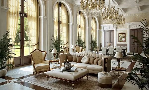 10 Inspirasi Molding Dinding Elegan untuk Tampilan Rumah Lebih Mewah 6 Molding Gaya Kerajaan