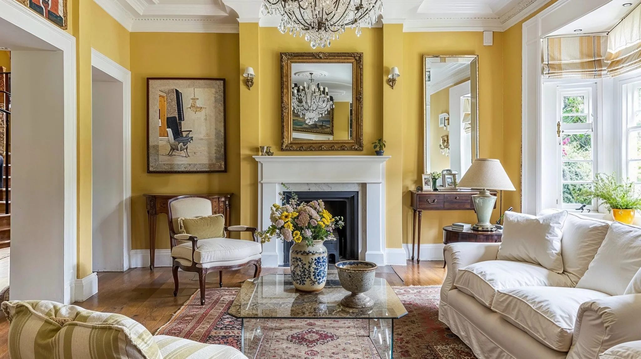 10 Inspirasi Molding Dinding Ruang Tamu yang Bikin Interior Makin Elegan 3 Molding Papan Dasar