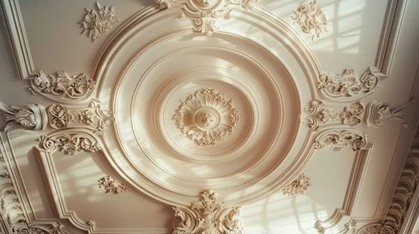 Plafon Ornamental Bergaya Klasik Elegan