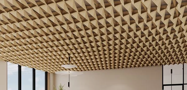Plafon Rangka Geometris Kekinian