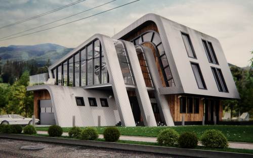 Roller Coaster Roof Rumah Anti-Mainstream
