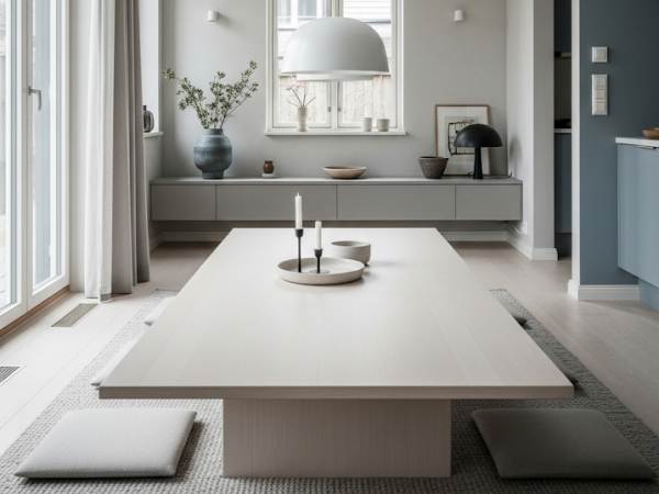Scandinavian Concept Low Table Dining Room