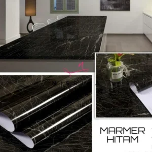 Stiker Dekorasi Marmer 1 Roll 50M – Wallpaper Marble untuk Meja & Dapur