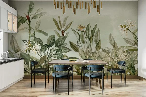 Wallpaper Floral yang Kontemporer