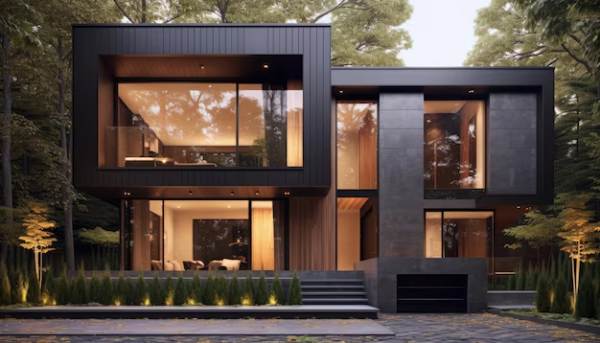 Warna Cat Rumah Mewah Hitam