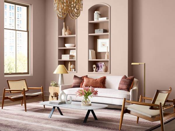 Warna Cat Rumah Mewah Soft Pink