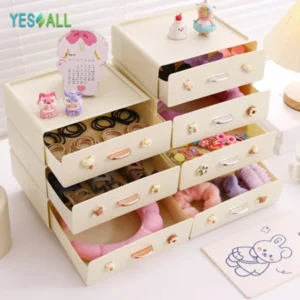 YESALL Rak Susun Multifungsi Laci Mini Organizer untuk Kosmetik & Stationery
