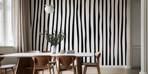 ruang makan wallpaper Garis-Garis Simpel