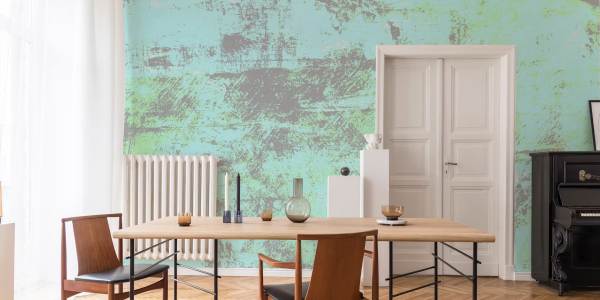 ruang makan wallpaper Wallpaper Mint Pastel