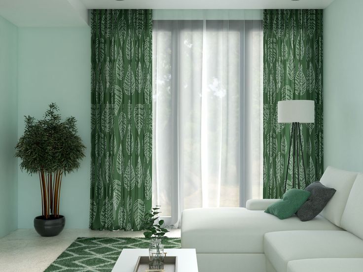 10 Warna Gorden yang Bagus, Estetik, dan Elegan 9 warna gorden hijau